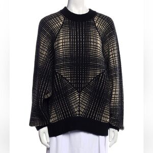 Joie Tortona Checked Knitted Sweater.